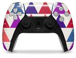 WraptorSkinz Skin Wrap compatible with the Sony PS5 DualSense Controller Triangles Berries (CONTROLLER NOT INCLUDED)