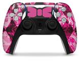 WraptorSkinz Skin Wrap compatible with the Sony PS5 DualSense Controller Pink Bow Princess (CONTROLLER NOT INCLUDED)