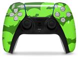 WraptorSkinz Skin Wrap compatible with the Sony PS5 DualSense Controller Deathrock Bats Green (CONTROLLER NOT INCLUDED)