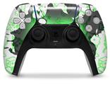 WraptorSkinz Skin Wrap compatible with the Sony PS5 DualSense Controller Cartoon Skull Green (CONTROLLER NOT INCLUDED)