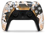 WraptorSkinz Skin Wrap compatible with the Sony PS5 DualSense Controller Cartoon Skull Orange (CONTROLLER NOT INCLUDED)