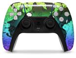 WraptorSkinz Skin Wrap compatible with the Sony PS5 DualSense Controller Cartoon Skull Rainbow (CONTROLLER NOT INCLUDED)