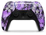 WraptorSkinz Skin Wrap compatible with the Sony PS5 DualSense Controller Scene Kid Sketches Purple (CONTROLLER NOT INCLUDED)