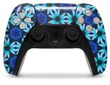 WraptorSkinz Skin Wrap compatible with the Sony PS5 DualSense Controller Daisies Blue (CONTROLLER NOT INCLUDED)
