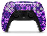 WraptorSkinz Skin Wrap compatible with the Sony PS5 DualSense Controller Daisies Purple (CONTROLLER NOT INCLUDED)