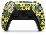 WraptorSkinz Skin Wrap compatible with the Sony PS5 DualSense Controller Daisies Yellow (CONTROLLER NOT INCLUDED)