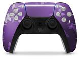 WraptorSkinz Skin Wrap compatible with the Sony PS5 DualSense Controller Bokeh Butterflies Purple (CONTROLLER NOT INCLUDED)