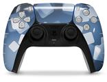 WraptorSkinz Skin Wrap compatible with the Sony PS5 DualSense Controller Bokeh Squared Blue (CONTROLLER NOT INCLUDED)