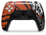WraptorSkinz Skin Wrap compatible with the Sony PS5 DualSense Controller Baja 0040 Orange Burnt (CONTROLLER NOT INCLUDED)