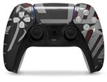 WraptorSkinz Skin Wrap compatible with the Sony PS5 DualSense Controller Baja 0023 Red Dark (CONTROLLER NOT INCLUDED)
