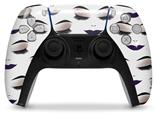 WraptorSkinz Skin Wrap compatible with the Sony PS5 DualSense Controller Face Dark Purple (CONTROLLER NOT INCLUDED)