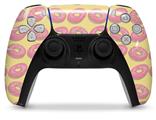 WraptorSkinz Skin Wrap compatible with the Sony PS5 DualSense Controller Donuts Yellow (CONTROLLER NOT INCLUDED)