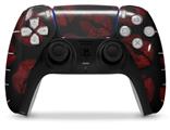 WraptorSkinz Skin Wrap compatible with the Sony PS5 DualSense Controller Red And Black Lips (CONTROLLER NOT INCLUDED)