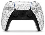 WraptorSkinz Skin Wrap compatible with the Sony PS5 DualSense Controller Fall Black On White (CONTROLLER NOT INCLUDED)
