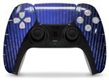 WraptorSkinz Skin Wrap compatible with the Sony PS5 DualSense Controller Binary Rain Blue (CONTROLLER NOT INCLUDED)
