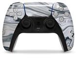 WraptorSkinz Skin Wrap compatible with the Sony PS5 DualSense Controller Blue Black Marble (CONTROLLER NOT INCLUDED)