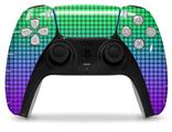 WraptorSkinz Skin Wrap compatible with the Sony PS5 DualSense Controller Faded Dots Purple Green (CONTROLLER NOT INCLUDED)