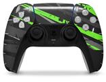WraptorSkinz Skin Wrap compatible with the Sony PS5 DualSense Controller Baja 0014 Neon Green (CONTROLLER NOT INCLUDED)