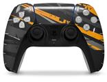 WraptorSkinz Skin Wrap compatible with the Sony PS5 DualSense Controller Baja 0014 Orange (CONTROLLER NOT INCLUDED)