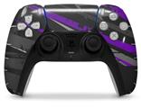 WraptorSkinz Skin Wrap compatible with the Sony PS5 DualSense Controller Baja 0014 Purple (CONTROLLER NOT INCLUDED)