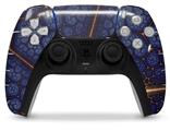 WraptorSkinz Skin Wrap compatible with the Sony PS5 DualSense Controller Linear Cosmos Blue (CONTROLLER NOT INCLUDED)