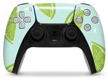 WraptorSkinz Skin Wrap compatible with the Sony PS5 DualSense Controller Limes Blue (CONTROLLER NOT INCLUDED)