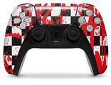 WraptorSkinz Skin Wrap compatible with the Sony PS5 DualSense Controller Checkerboard Splatter (CONTROLLER NOT INCLUDED)
