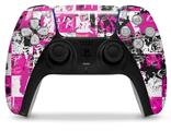 WraptorSkinz Skin Wrap compatible with the Sony PS5 DualSense Controller Pink Graffiti (CONTROLLER NOT INCLUDED)