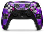 WraptorSkinz Skin Wrap compatible with the Sony PS5 DualSense Controller Butterfly Skull (CONTROLLER NOT INCLUDED)