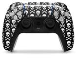 WraptorSkinz Skin Wrap compatible with the Sony PS5 DualSense Controller Skull and Crossbones Pattern (CONTROLLER NOT INCLUDED)