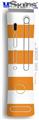 XBOX 360 Faceplate Skin - Psycho Stripes Orange and White