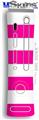 XBOX 360 Faceplate Skin - Psycho Stripes Hot Pink and White