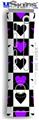 XBOX 360 Faceplate Skin - Purple Hearts And Stars