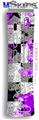 XBOX 360 Faceplate Skin - Purple Checker Skull Splatter