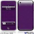 iPhone 3GS Skin - Carbon Fiber Purple