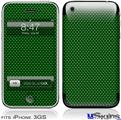 iPhone 3GS Skin - Carbon Fiber Green