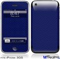 iPhone 3GS Skin - Carbon Fiber Blue