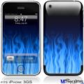iPhone 3GS Skin - Fire Flames Blue