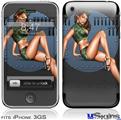 iPhone 3GS Skin - Bomber Pin Up Girl