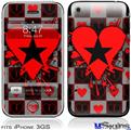 iPhone 3GS Skin - Emo Star Heart