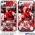 iPhone 3GS Skin - Red Graffiti