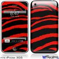 iPhone 3GS Skin - Zebra Red