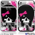 iPhone 3GS Skin - Scene Kid Girl Skull