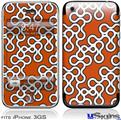 iPhone 3GS Skin - Locknodes 03 Burnt Orange