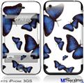 iPhone 3GS Skin - Butterflies Blue