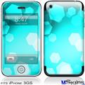 iPhone 3GS Skin - Bokeh Hex Neon Teal