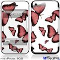 iPhone 3GS Skin - Butterflies Pink