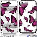 iPhone 3GS Skin - Butterflies Purple