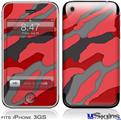 iPhone 3GS Skin - Camouflage Red