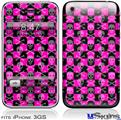 iPhone 3GS Skin - Skull Crossbones Checkerboard